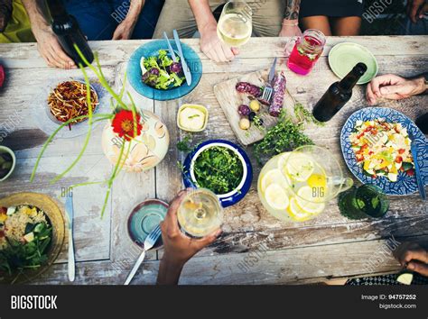 Food Table Healthy Image And Photo Free Trial Bigstock