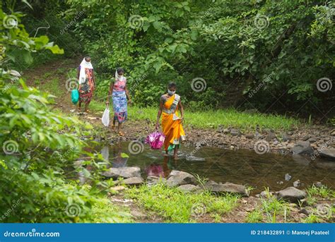 India tribal village life editorial photo. Image of asian - 218432891