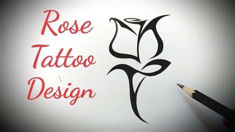 Rose Tattoo Easy Outline Tattoo Drawings