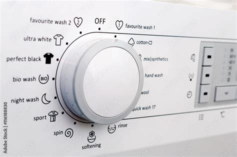 Washing machine control panel Stock Photo | Adobe Stock