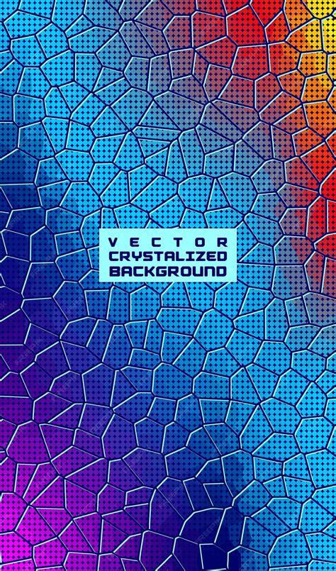 Premium Vector | A colorful background with a pattern of cracked and ...