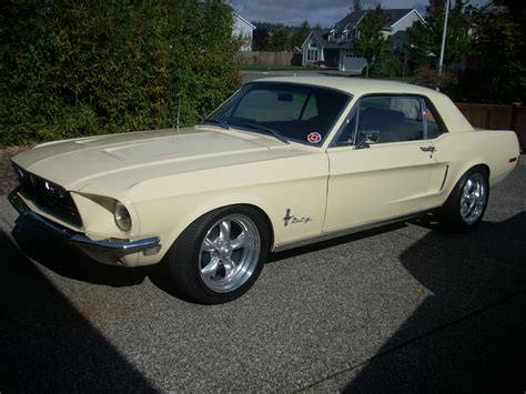 Meadowlark Yellow 1968 Ford Mustang