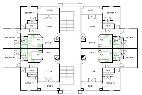 Two Story Apartment Floor Plans - Decorative Canopy