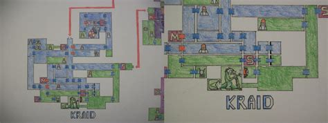 Metroid Zero Mission map closeup - Kraid by YoshiFan37 on DeviantArt