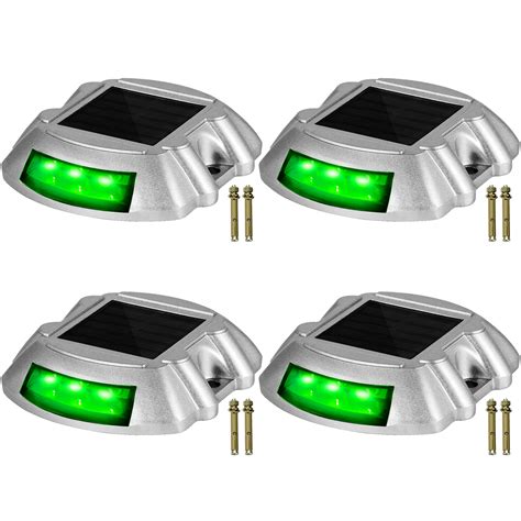 Vevor Driveway Lights, 4-Pack Solar Driveway Lights with Switch Button ...