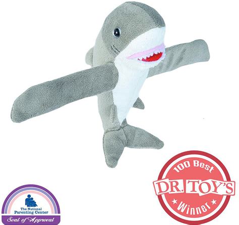 Huggers Great White Shark Stuffed Animal - 8" - Blue Turtle Toys