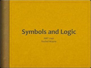 Symbols and Logic | PPT