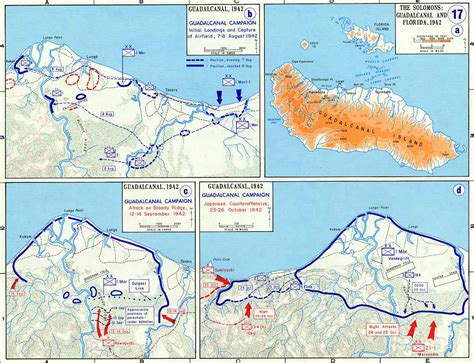 Battle Of Guadalcanal World Map