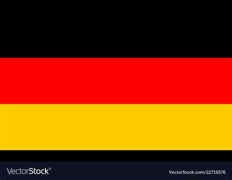 Flag of germany with official colors Royalty Free Vector