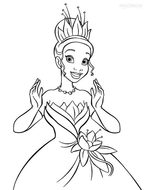 Printable Princess Tiana Coloring Pages For Kids