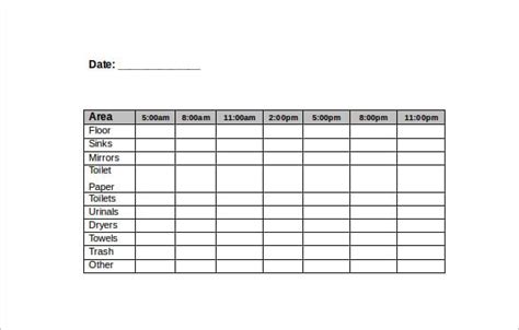 20+ Bathroom Cleaning Schedule Templates - PDF, DOC