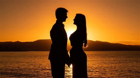 Love Couple Silhouette Sunset Wallpapers | HD Wallpapers | ID #30142