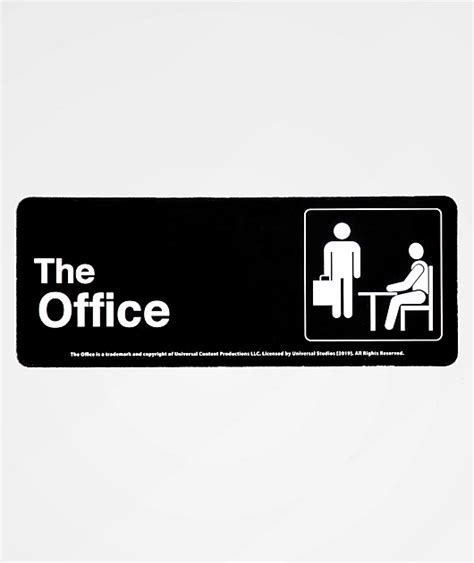 PSD x The Office Bathroom Sign Sticker