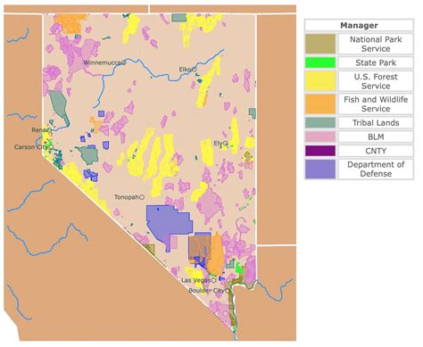 Nevada National Parks Map - Lydie Romonda