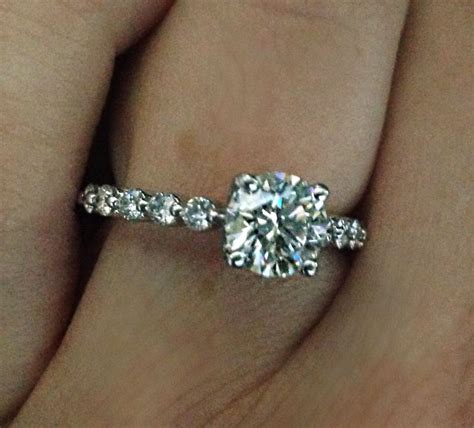 Floating Diamond Wedding Ring - jenniemarieweddings