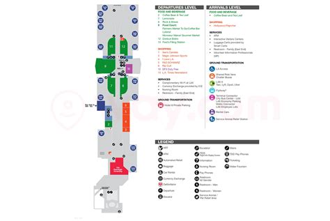 LAX Terminal 5 - Terminal 5 LAX Map, Food, Shops Guide - Way