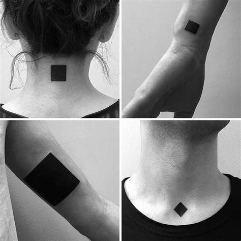 46 Minimalist Digitally-Designed Tattoos By Russian Artist | Square ...