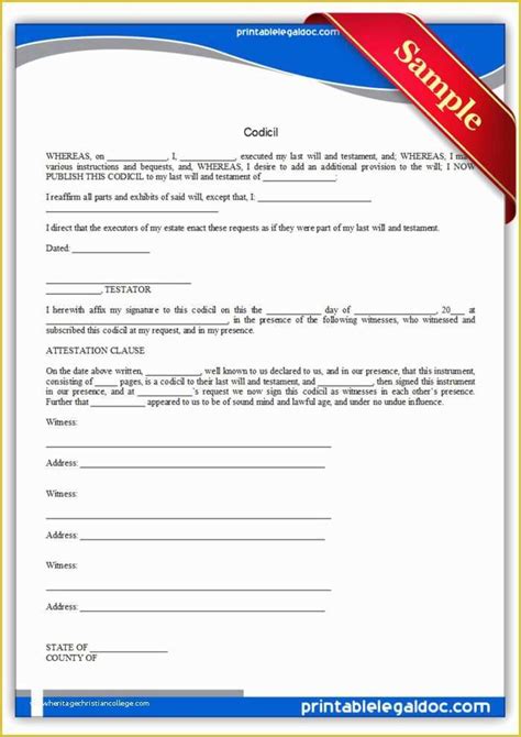 Free Online Will Template Of 39 Last Will and Testament forms ...