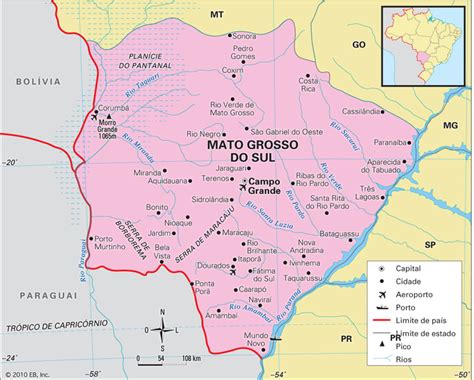 Mapas do Estado do Mato Grosso do Sul