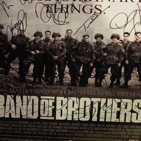 Band Of Brothers // Cast Hand-Signed Poster // Custom Frame - Rare-T ...