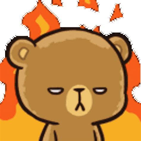 Bear Angry Sticker - Bear Angry Make - Discover & Share GIFs