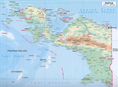 AMAZING INDONESIA: PAPUA PROVINCE MAP