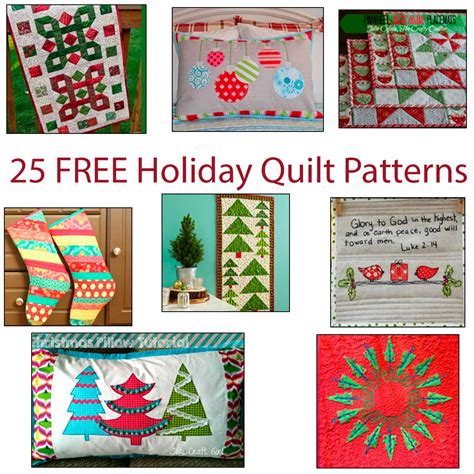 25 Free Christmas Quilt Patterns - Freemotion by the River