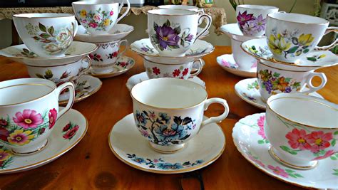 15 Tea Cup and Saucer Sets Floral China Tea Cup Instant Collection Tea ...