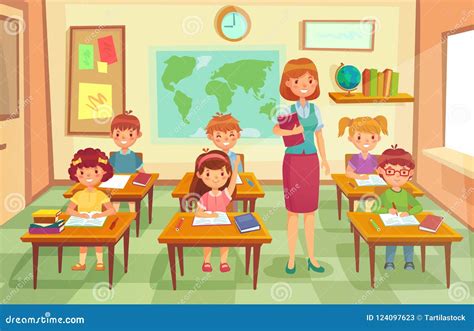 Classroom Cartoon Stock Illustrations – 34,035 Classroom Cartoon Stock ...