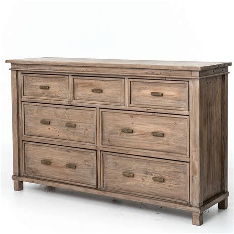 Sierra Solid Reclaimed Wood 7 Drawer Dresser | Zin Home