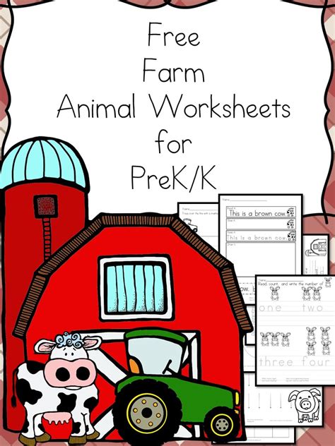 Farm Animals Worksheets for Kids | Mrs. Karle's Sight and Sound Reading