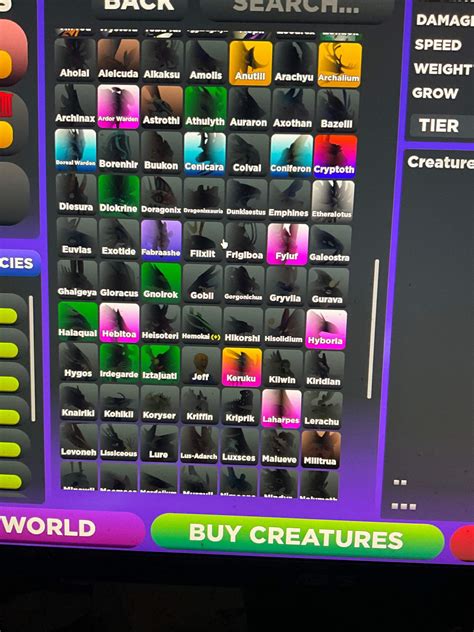 Lf ONLY gacha specs | Roblox Creatures of Sonaria Amino