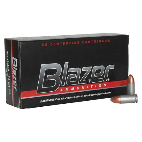 CCI Blazer 9mm Luger 124gr FMJ Handgun Ammo - 50 Rounds | Sportsman's ...