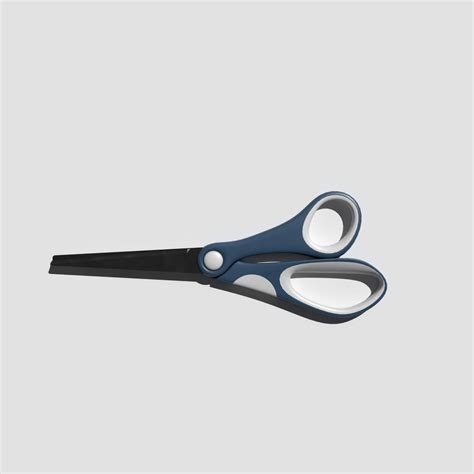 Blue Scissors - 3D Model by kambur