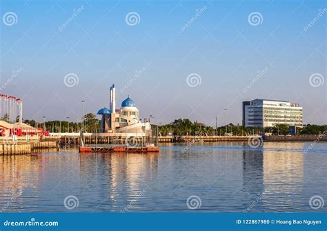 Sunset in Pantai Losari at Makassar City, Sulawesi Editorial Image ...