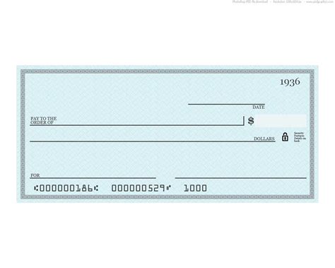 Large Blank Cheque Template - Douglasbaseball.com