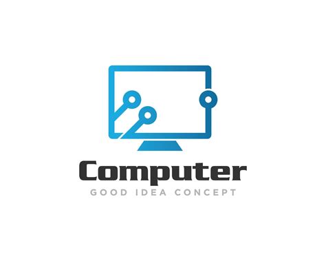 Computer Technology Logo Icon Design Vector 10664891 Vector Art at Vecteezy