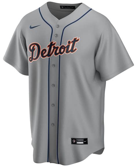 Detroit Tigers Men's Authentic Road Nike Jersey - Vintage Detroit ...