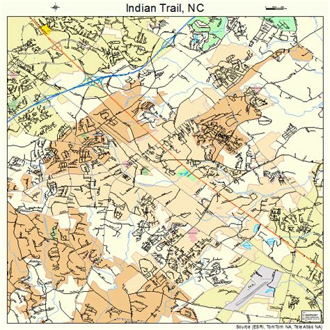 Indian Trail North Carolina Street Map 3733560