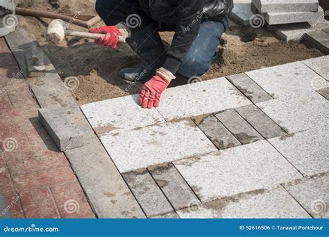 Pavestone Paver Installation. Royalty-Free Stock Image | CartoonDealer ...