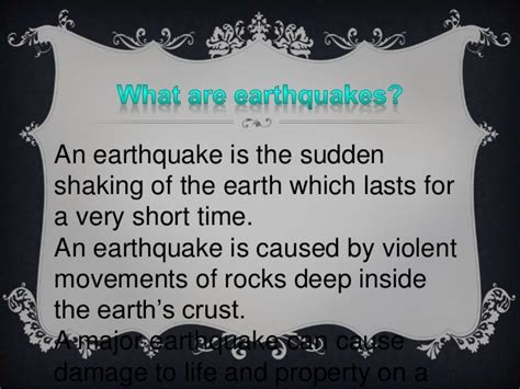 earthquakes ppt