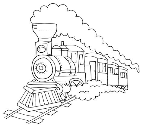 Steam Train Drawing at PaintingValley.com | Explore collection of Steam ...