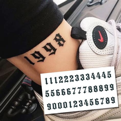 Tattoo Old English Numbers | ubicaciondepersonas.cdmx.gob.mx