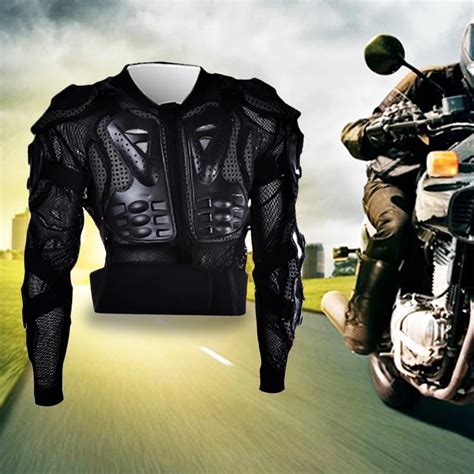 Motorcycle Body Armor Protective Jacket Black Professional Body ...