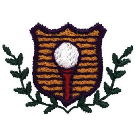 Golf Crest Machine Embroidery Design | Embroidery Library at ...