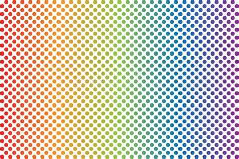 Rainbow Polka Dots Background - Vector Illustration Stock Vector ...