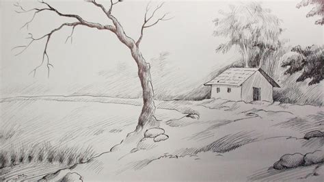 √ Landscape Easy Ink Drawing Pen Sketch - Popular Century