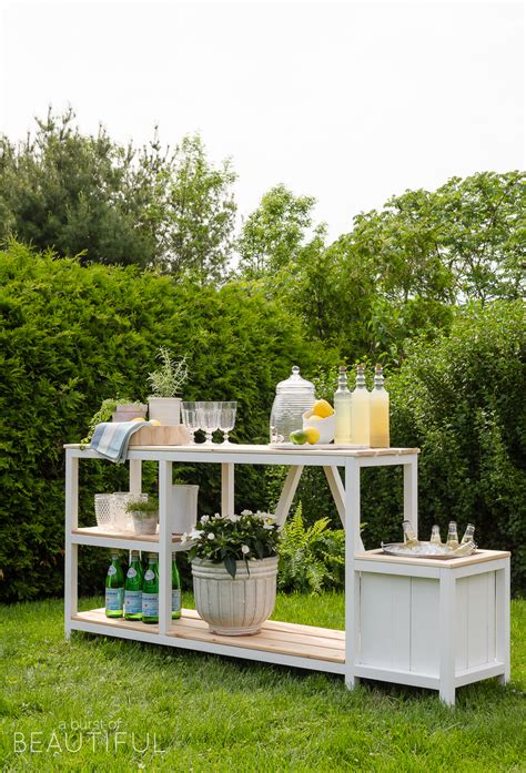 Summer Entertaining + Outdoor Bar | Free Plans - Nick + Alicia