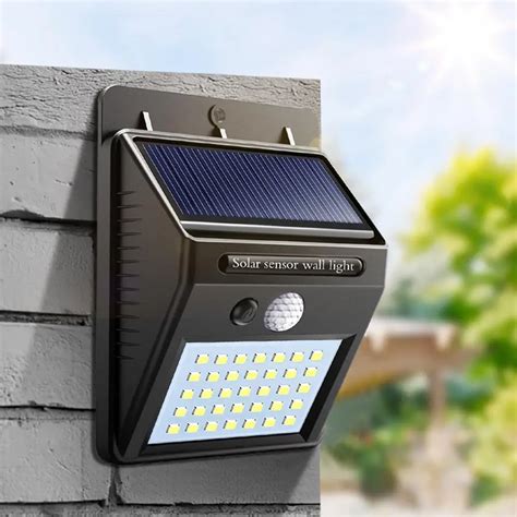 solar power LED light PIR Motion Sensor LED Cabinet Light Solar outdoor ...