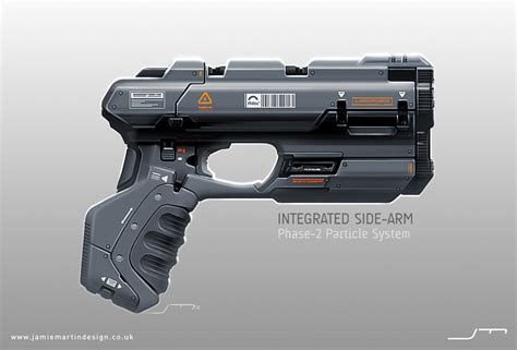 ArtStation - Integrated SIdearm - SciFi Pistol / Gun, concept art